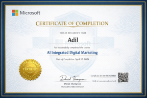 Microsoft certification achievement in design