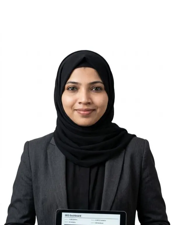 Mubeena tp, Content Strategist, testimonial for Adil Narikode, best SEO expert in Kannur
